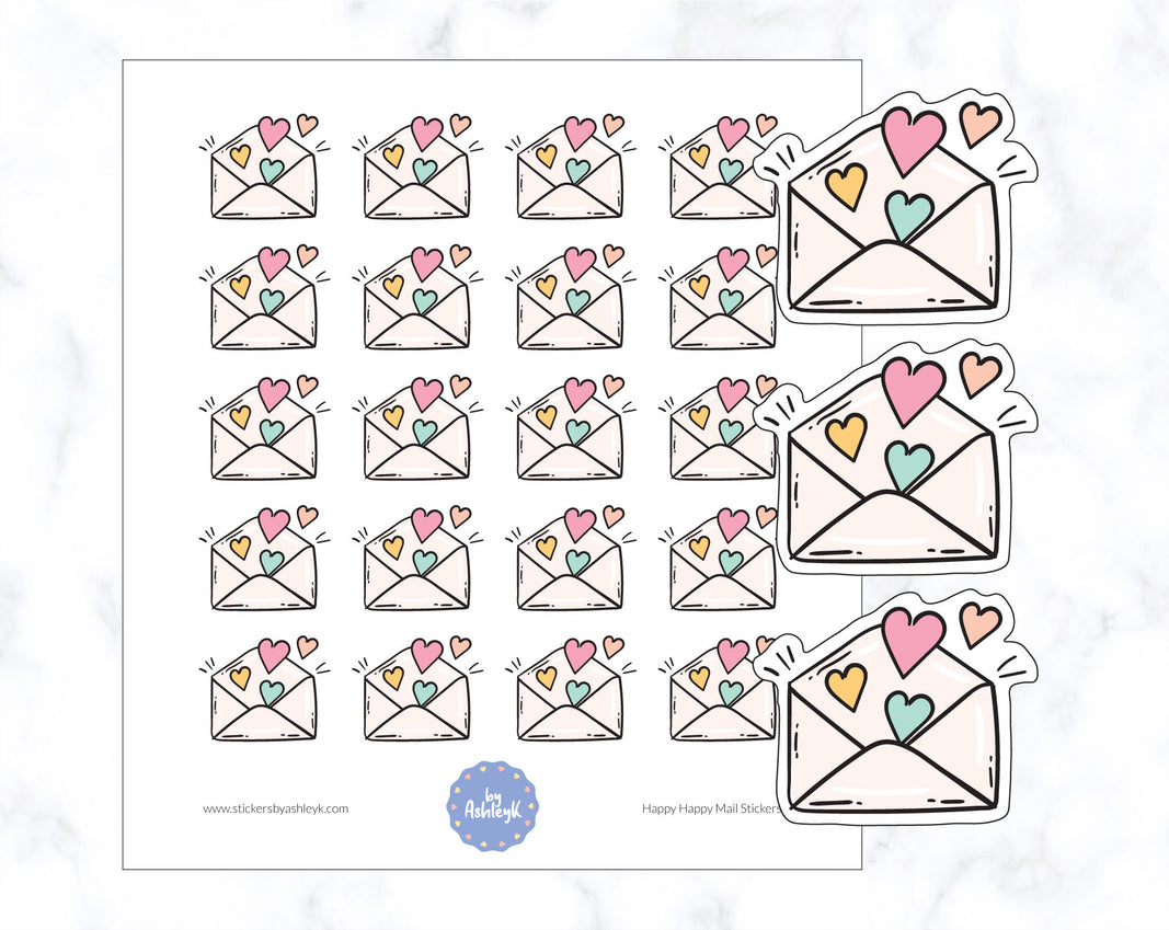 Happy Happy Mail Stickers