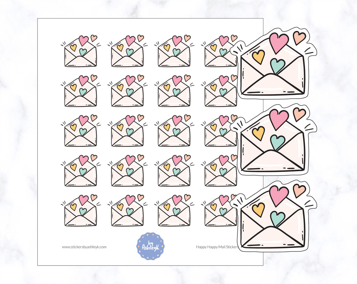 Happy Happy Mail Stickers