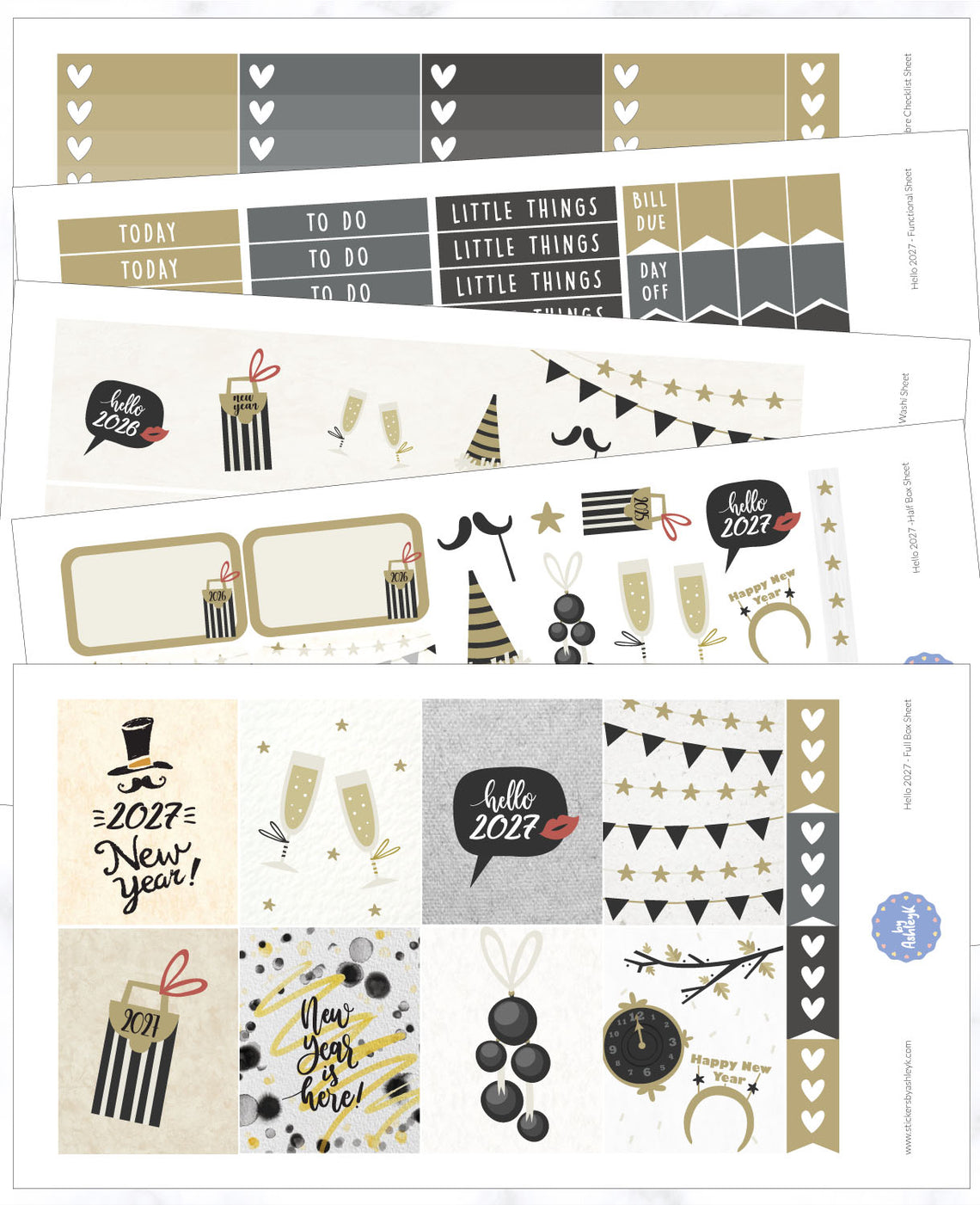 Hello 2027 Weekly Kit
