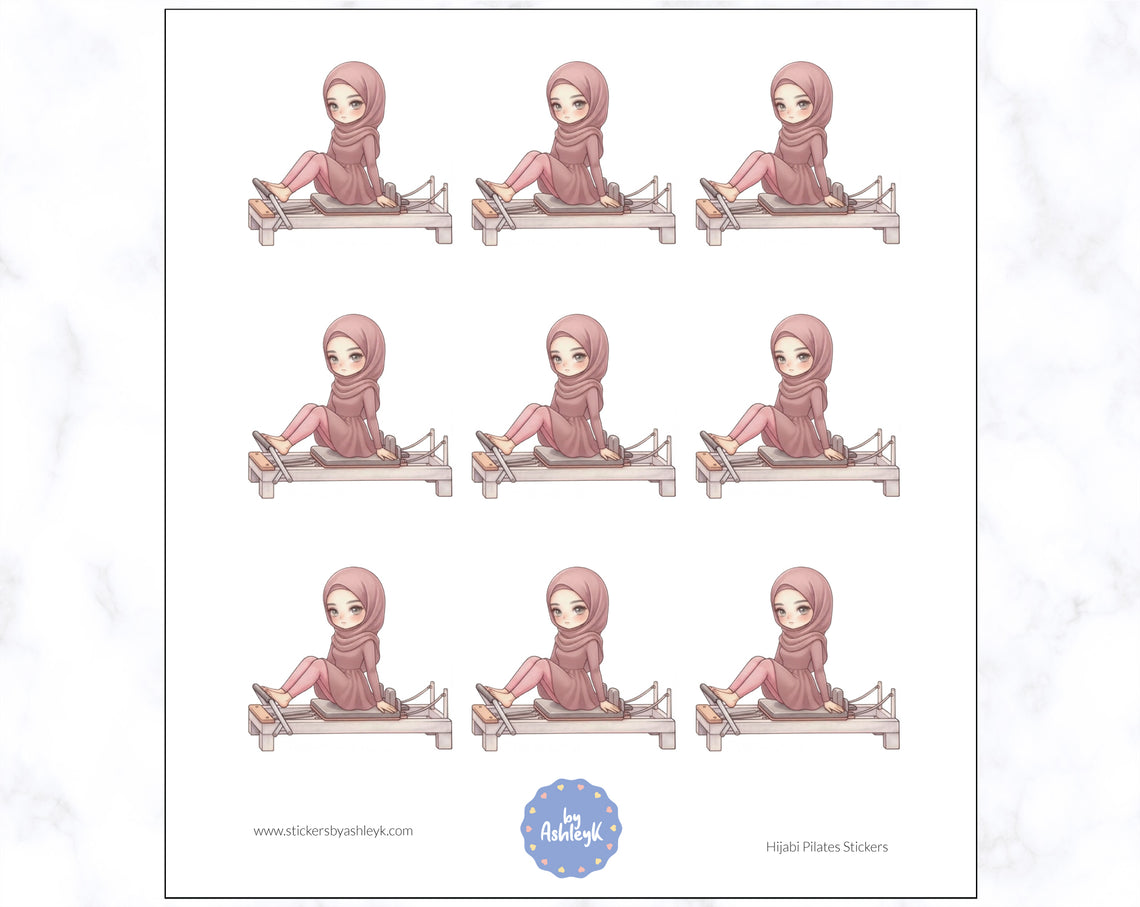 Hijabi Pilates Planner Stickers