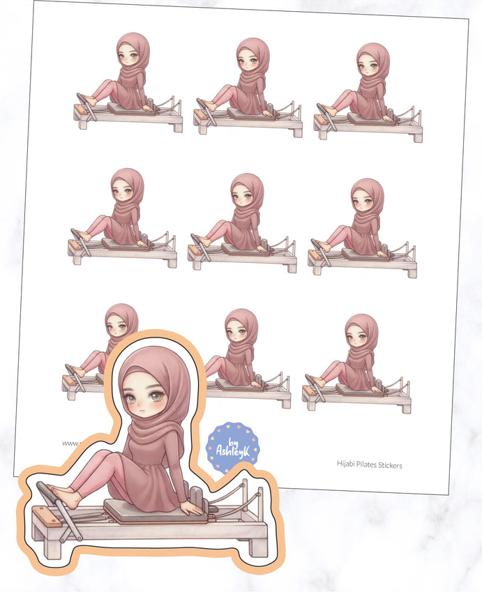 Hijabi Pilates Planner Stickers