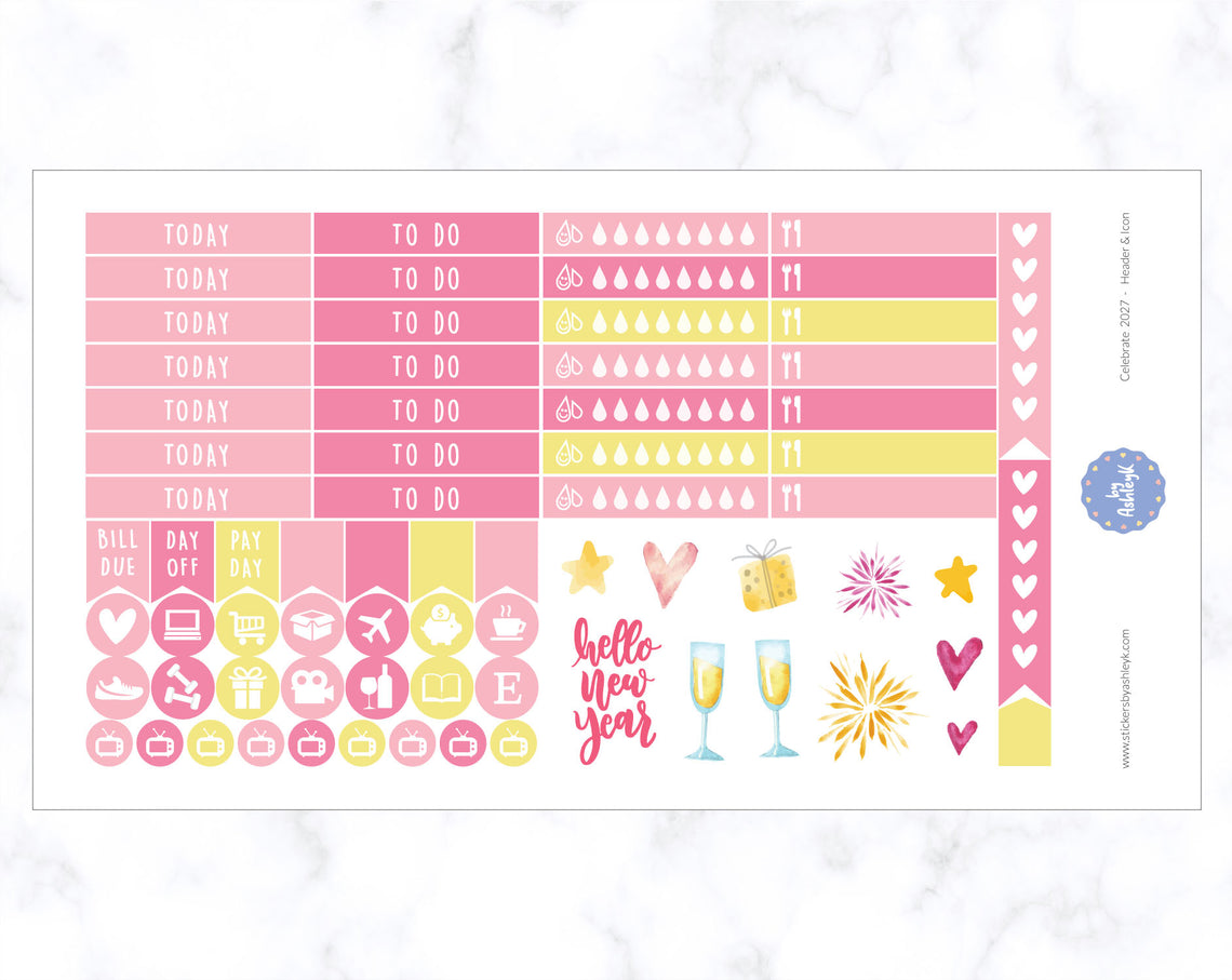 Celebrate 2027 Weekly Kit  - Functional Sheet