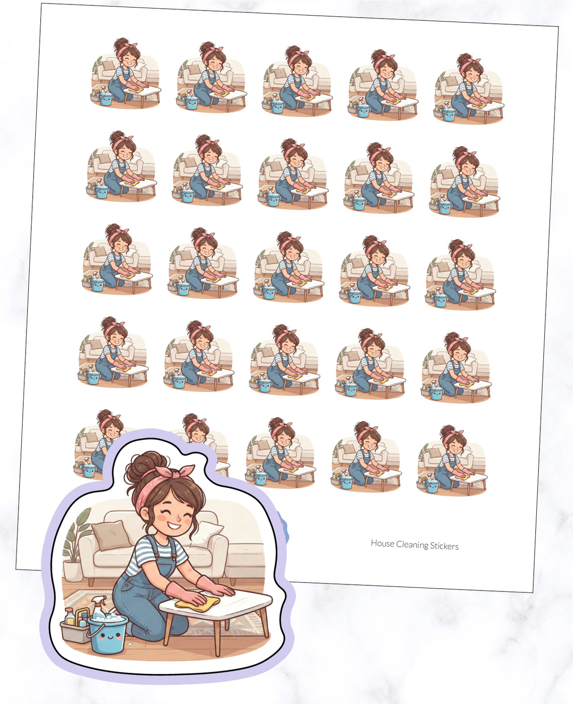 House Cleaning Planner Stickers