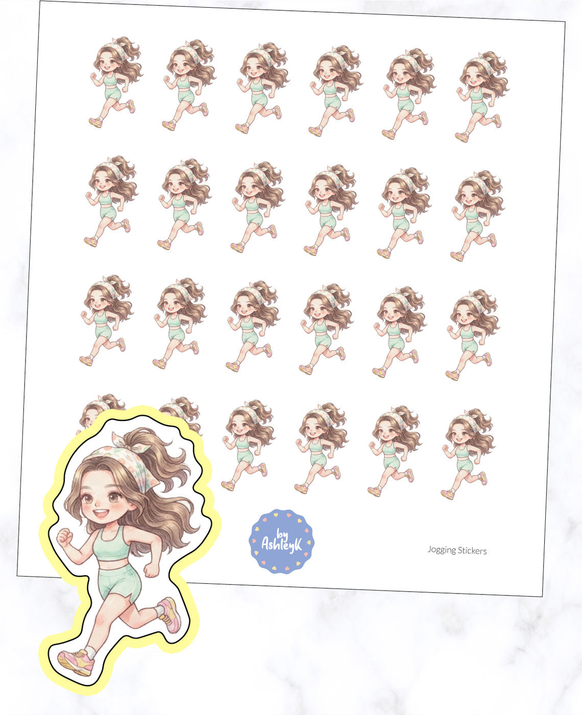 Jogging Planner Stickers