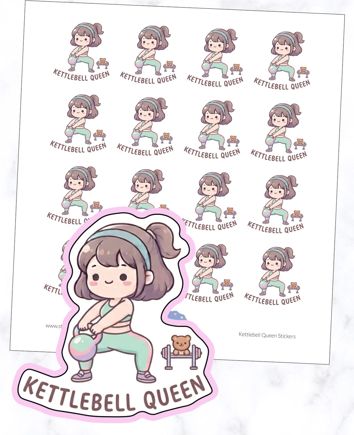 Kettlebell Queen Planner Stickers