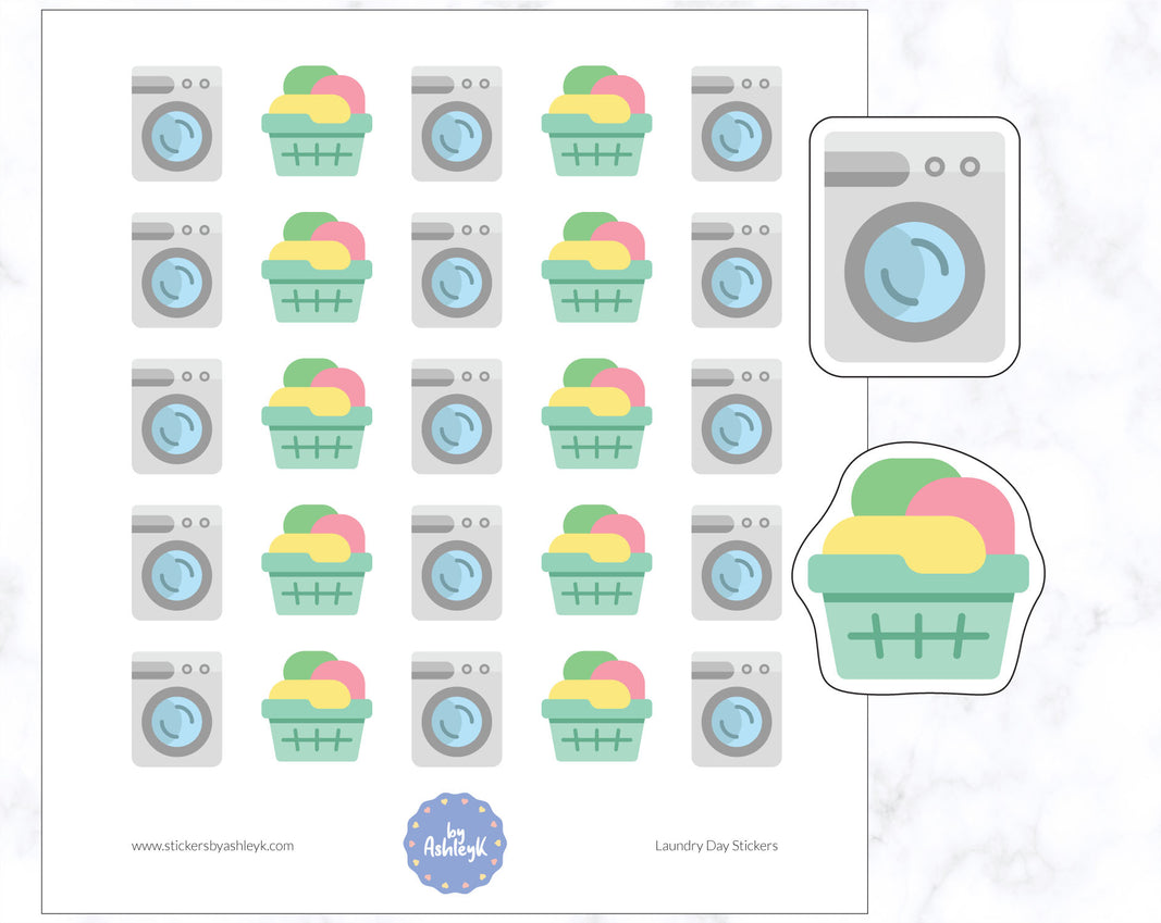 Laundry Day Stickers