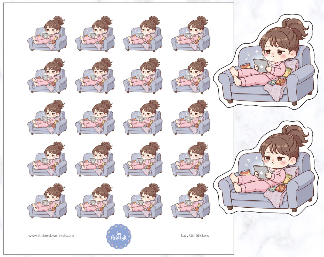 Lazy Girl Planner Stickers