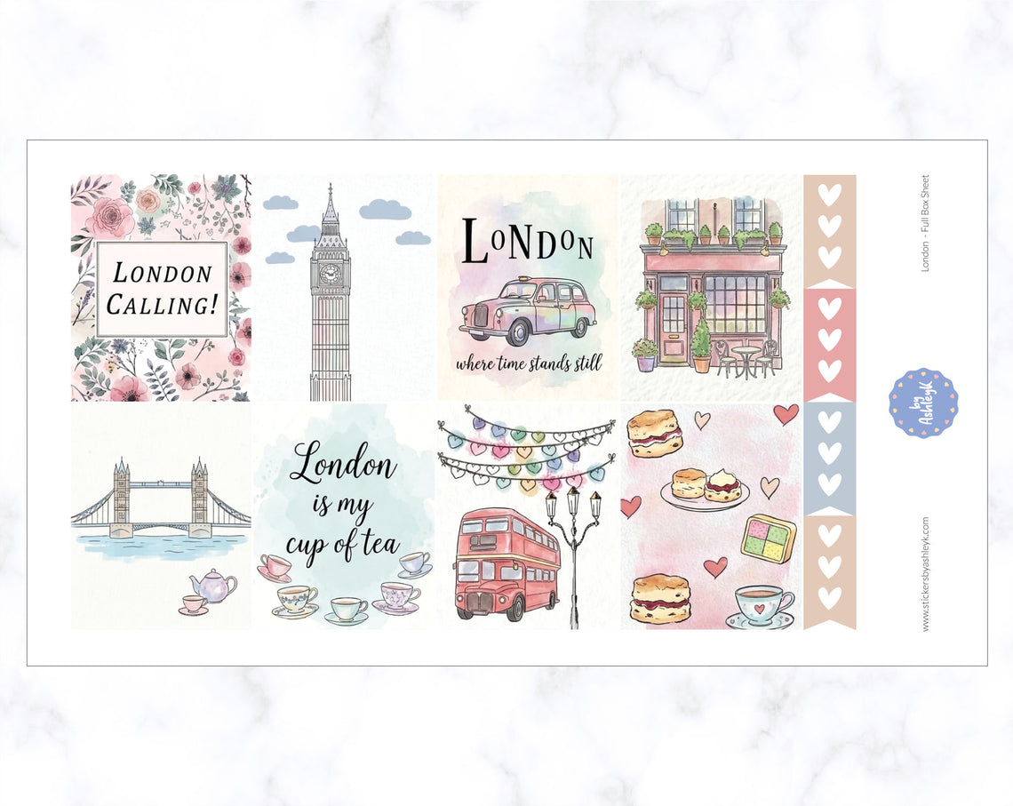 London Weekly Kit  - Full Box Sheet