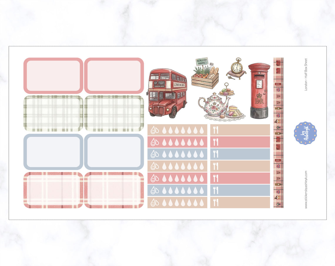 London Weekly Kit  - Half Box Sheet