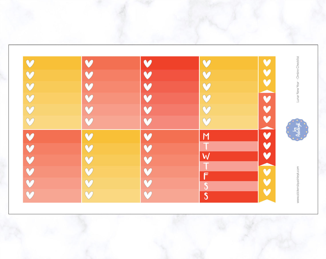 Lunar New Year Weekly Kit  - Checklist Sheet