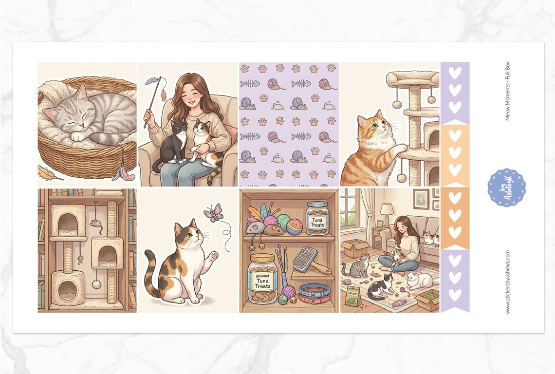 Meow Moments Weekly Kit  - Full Box Sheet