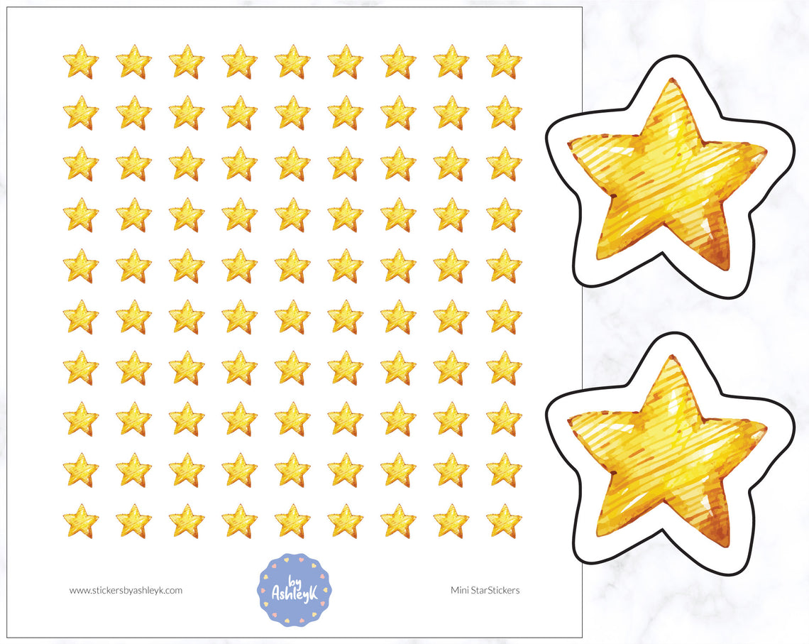 Mini Star Planner Stickers