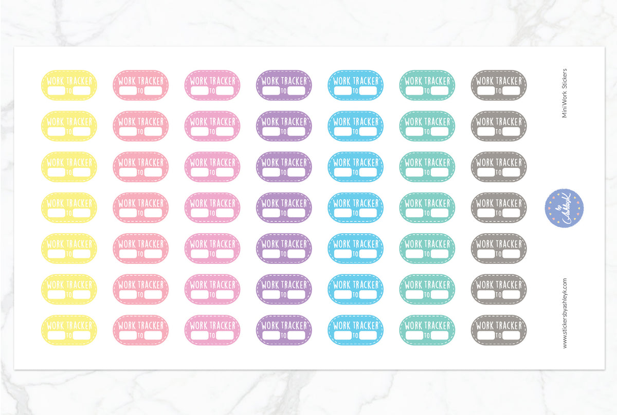 Mini Work Planner Stickers – Stickers by AshleyK