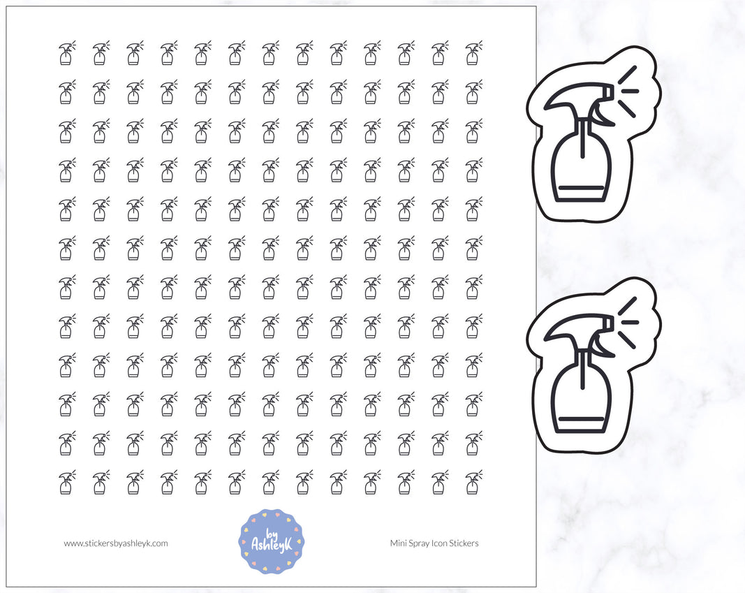 Mini Spray Icon Stickers