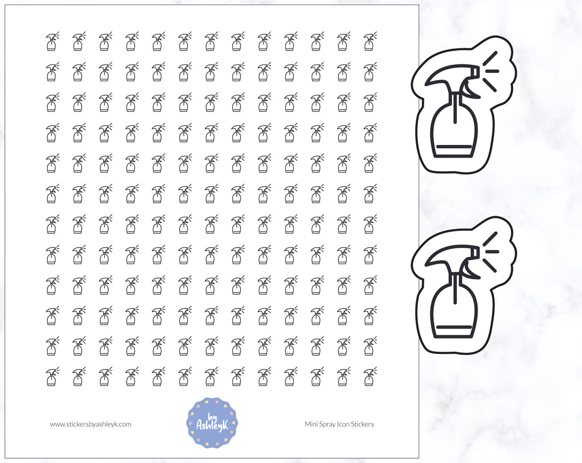 Mini Spray Icon Stickers