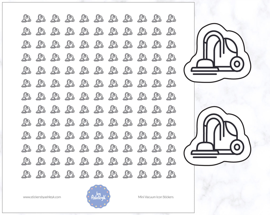 Mini Vacuum Icon Stickers