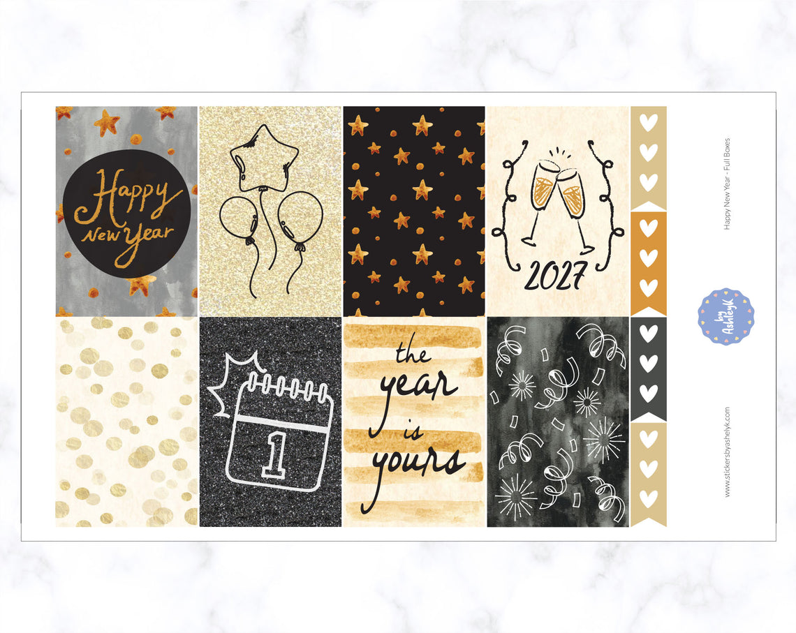 New Year Weekly Kit  - Full Box Sheet