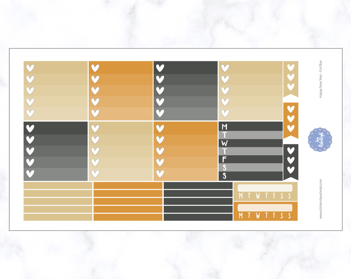 New Year Weekly Kit  - Checklist Sheet
