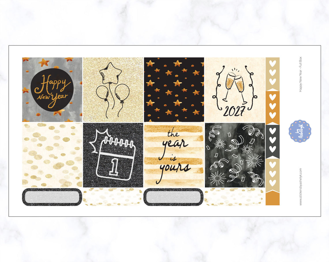 New Year Weekly Kit  - Full Box Sheet
