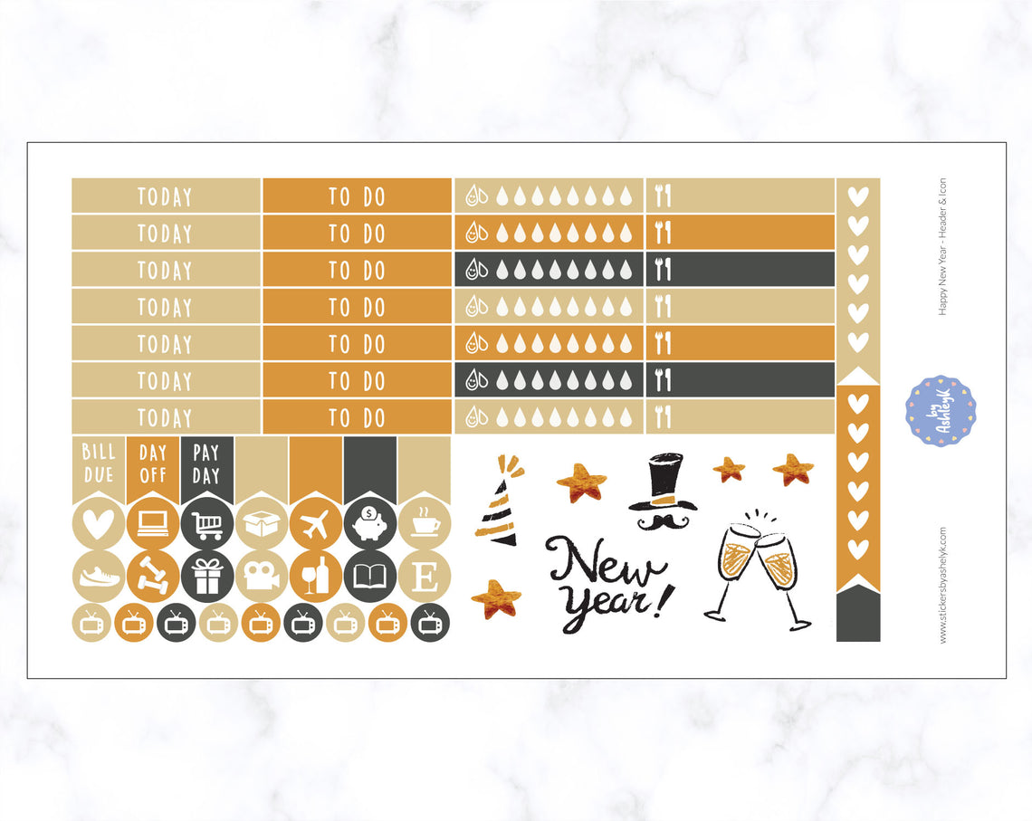 New Year Weekly Kit  - Functional Sheet