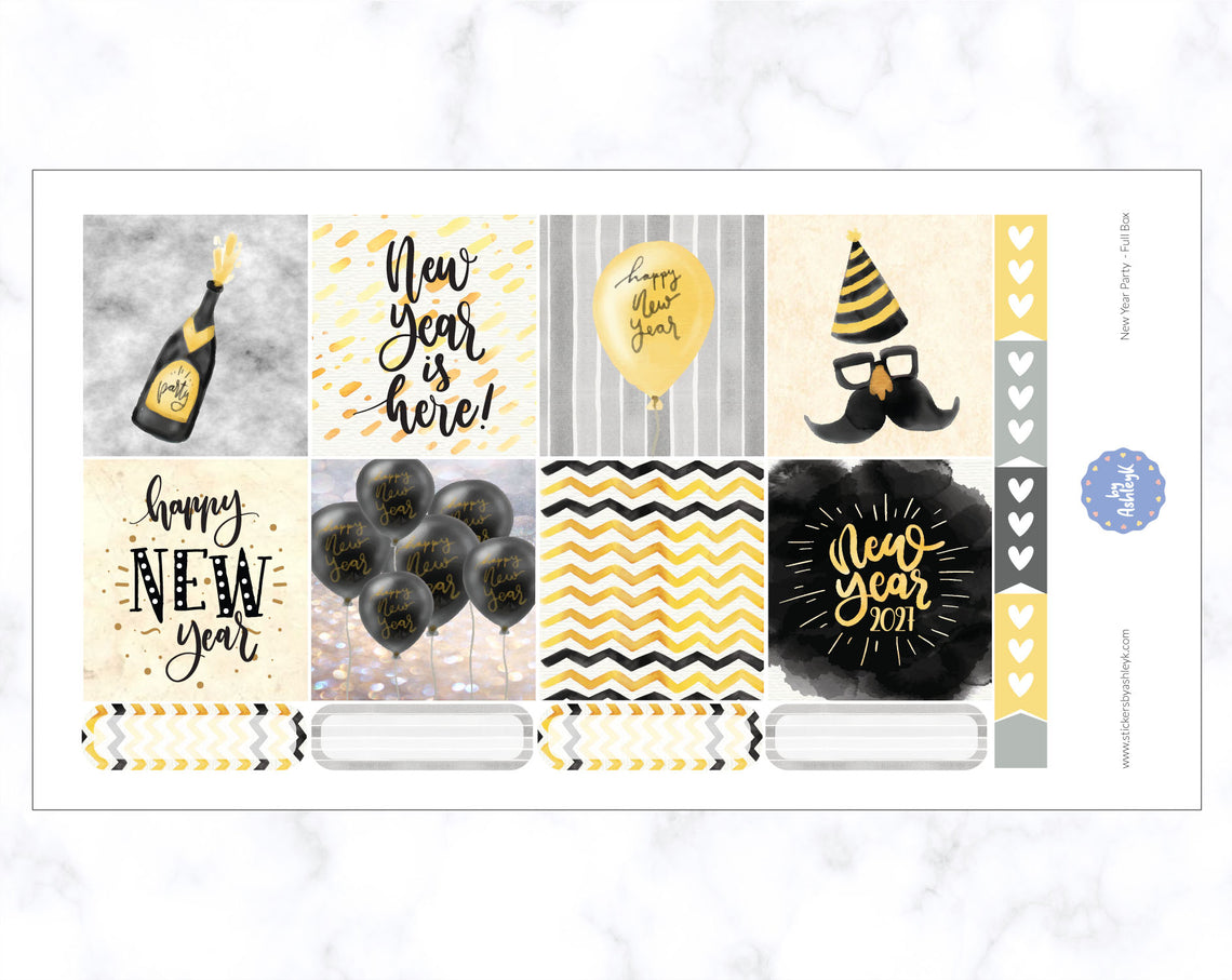 New Year Party Weekly Kit  - Full Box Sheet