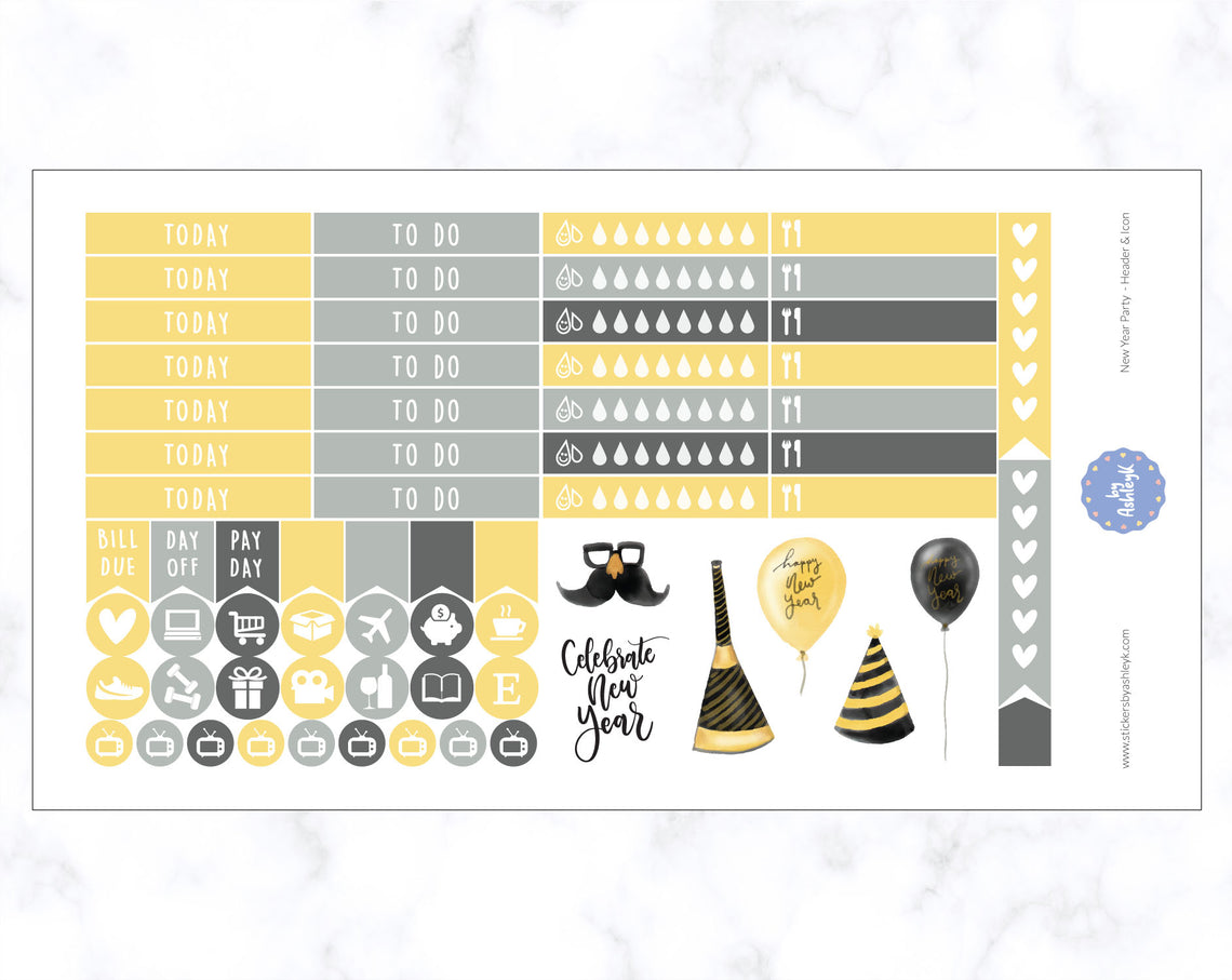 New Year Party Weekly Kit  - Functional Sheet