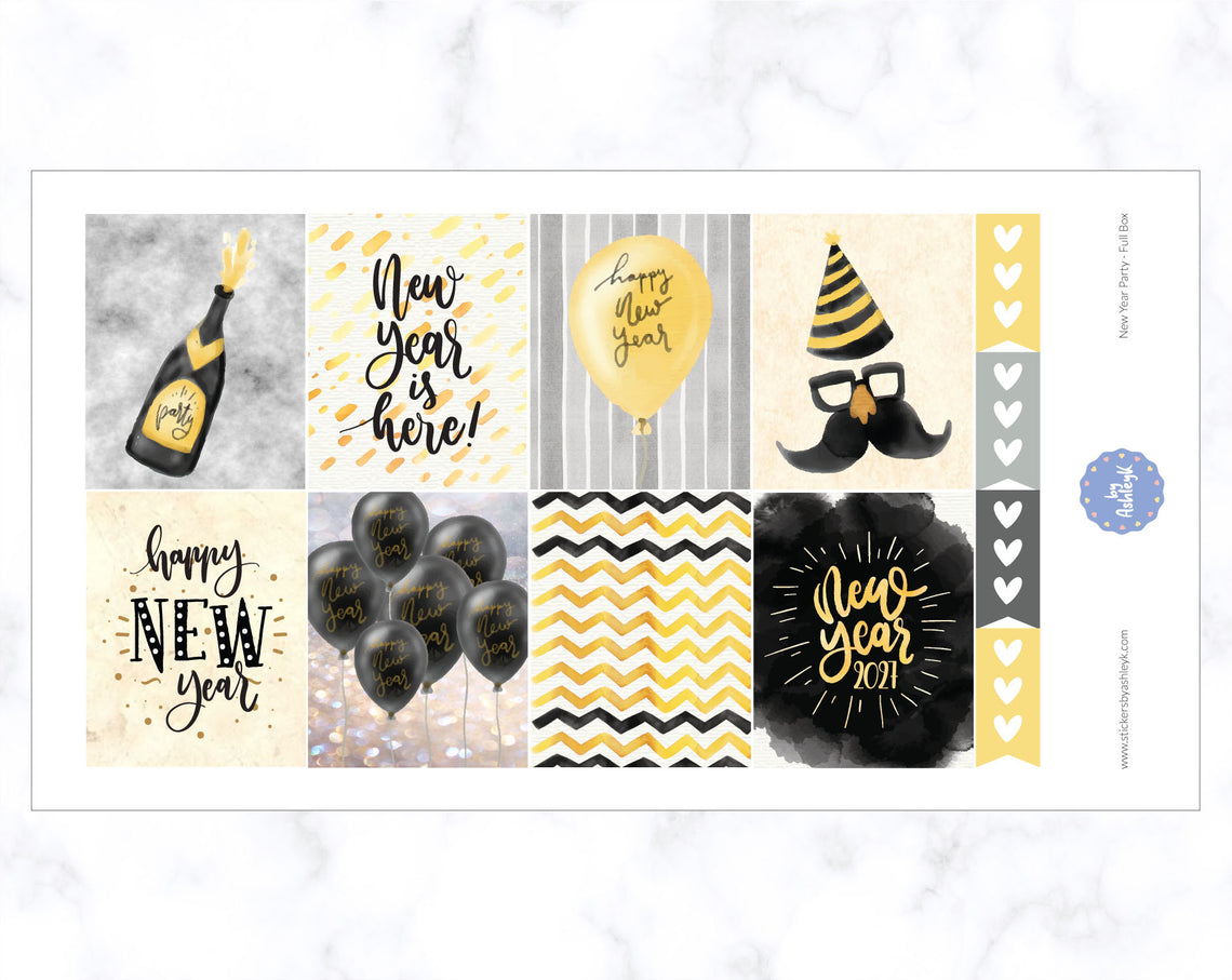New Year Party Weekly Kit  - Full Box Sheet