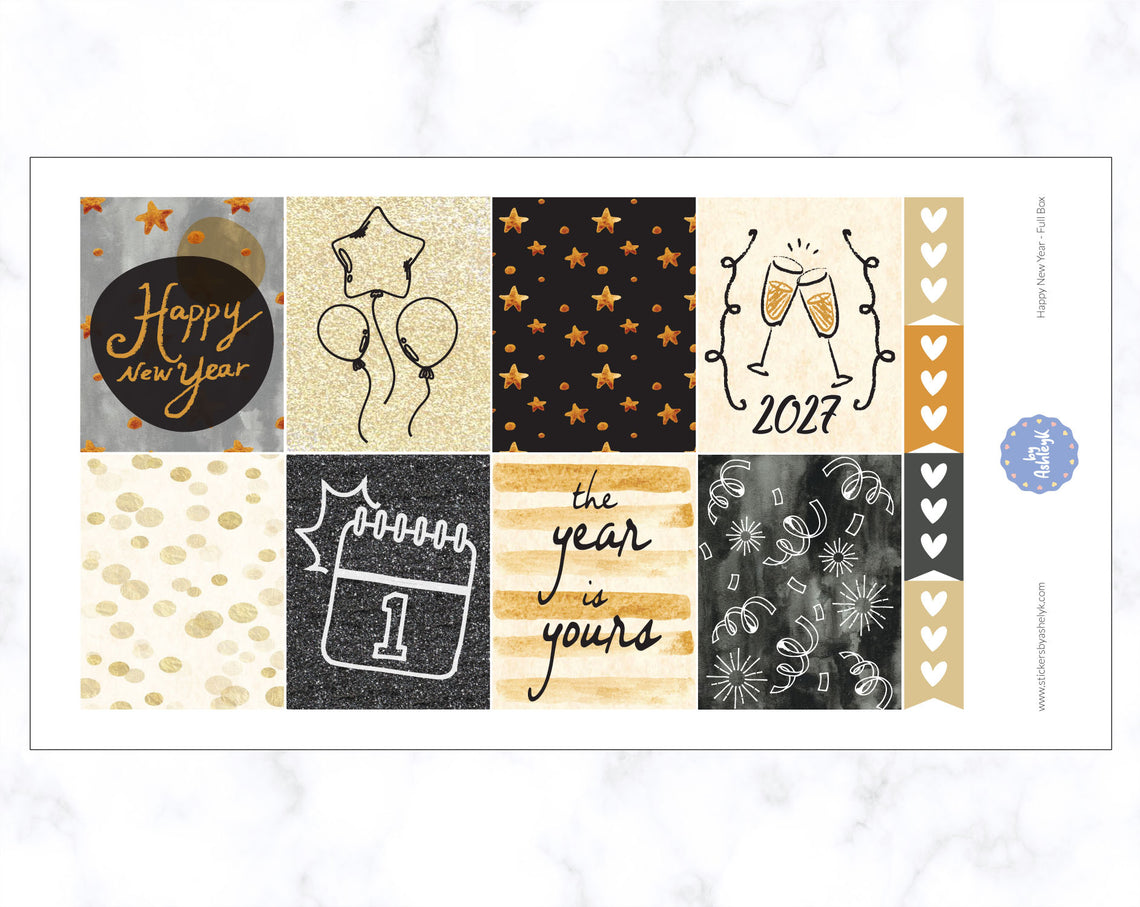 New Year Weekly Kit  - Full Box Sheet
