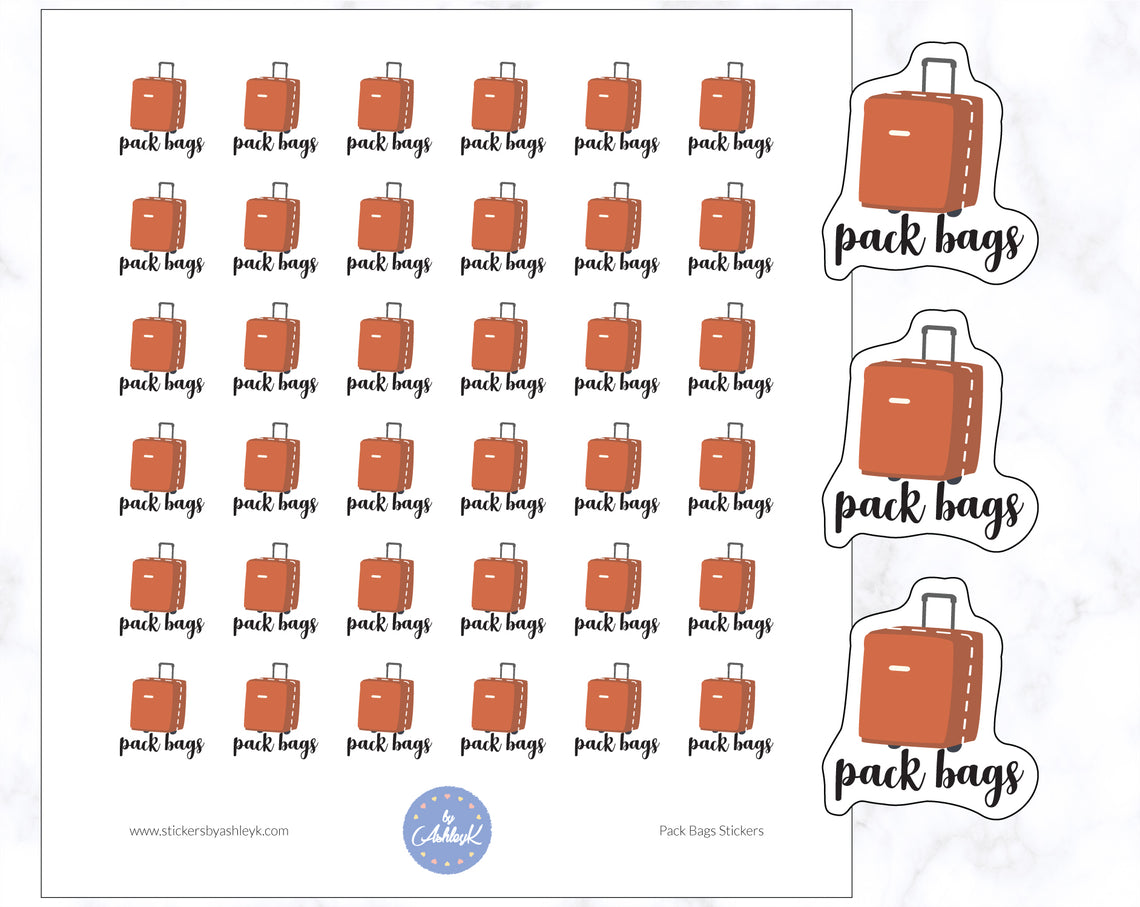 Cute Pack Bags Stickers
