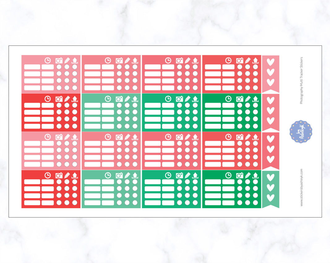 Photography Multi Tracker Stickers - Watermelon