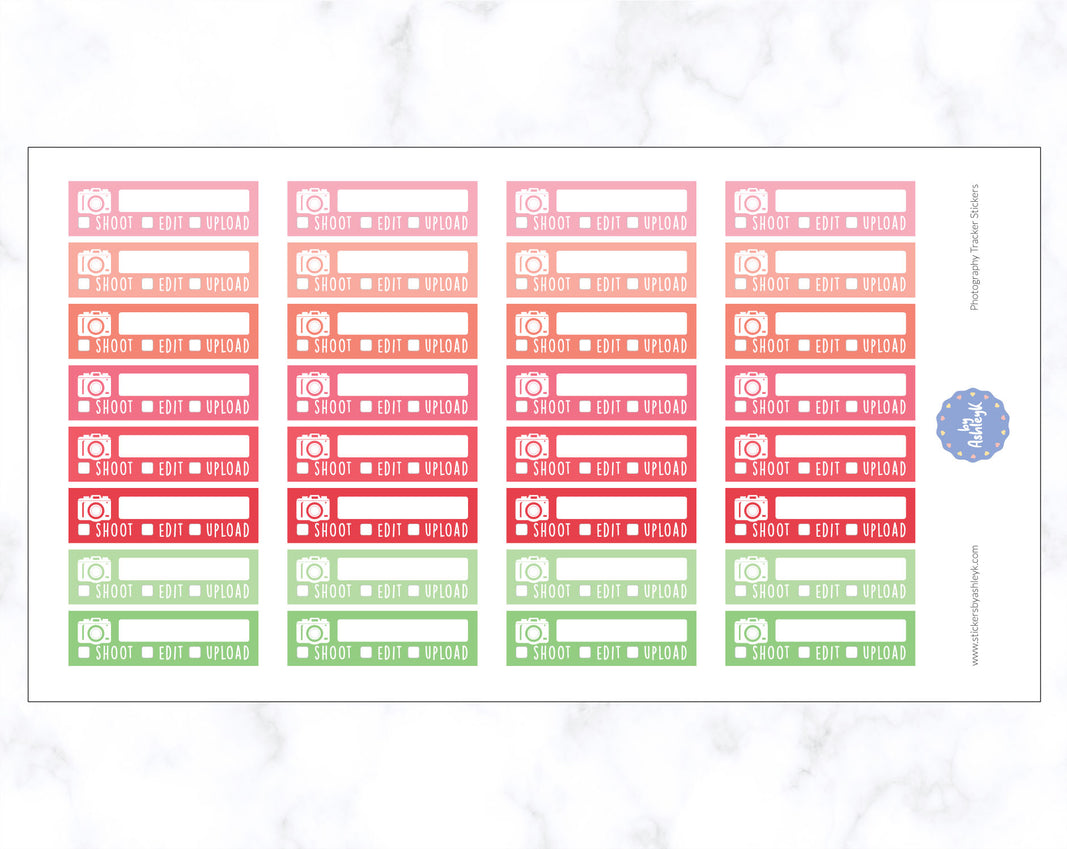 Photography Shoot Edit Upload Stickers - Strawberry