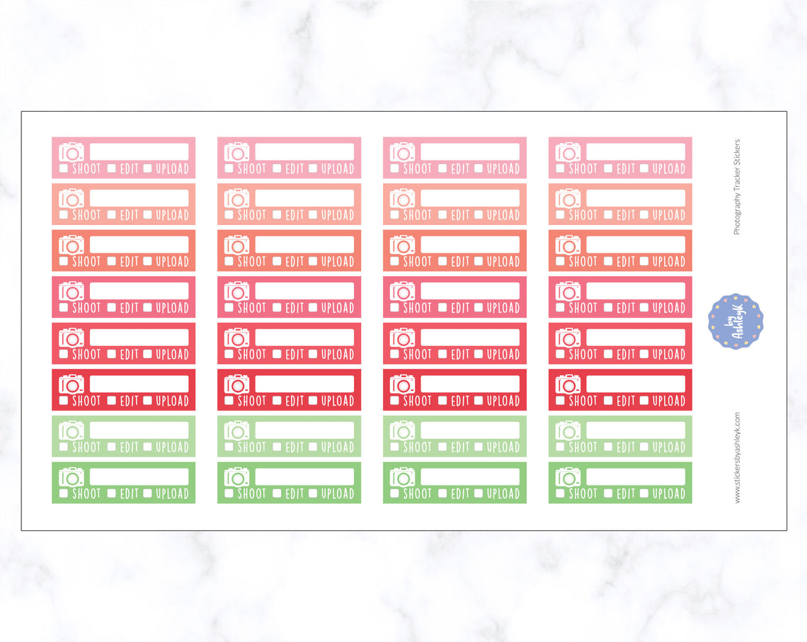 Photography Shoot Edit Upload Stickers - Strawberry