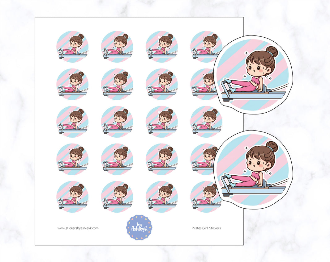 Pilates Girl Planner Stickers