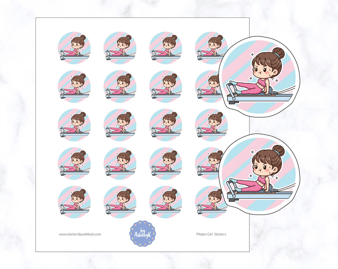 Pilates Girl Planner Stickers