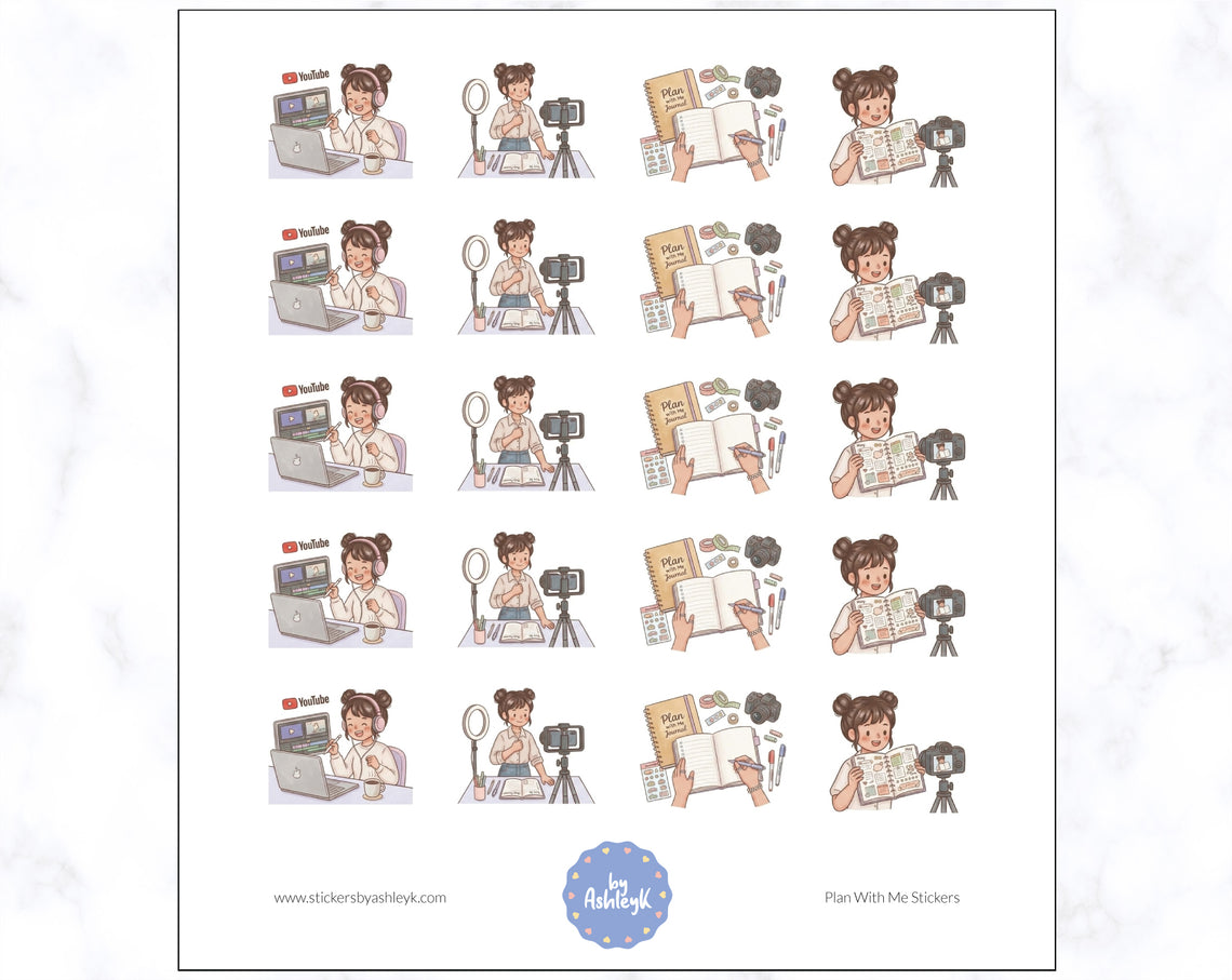 Plan With Me Planner Stickers