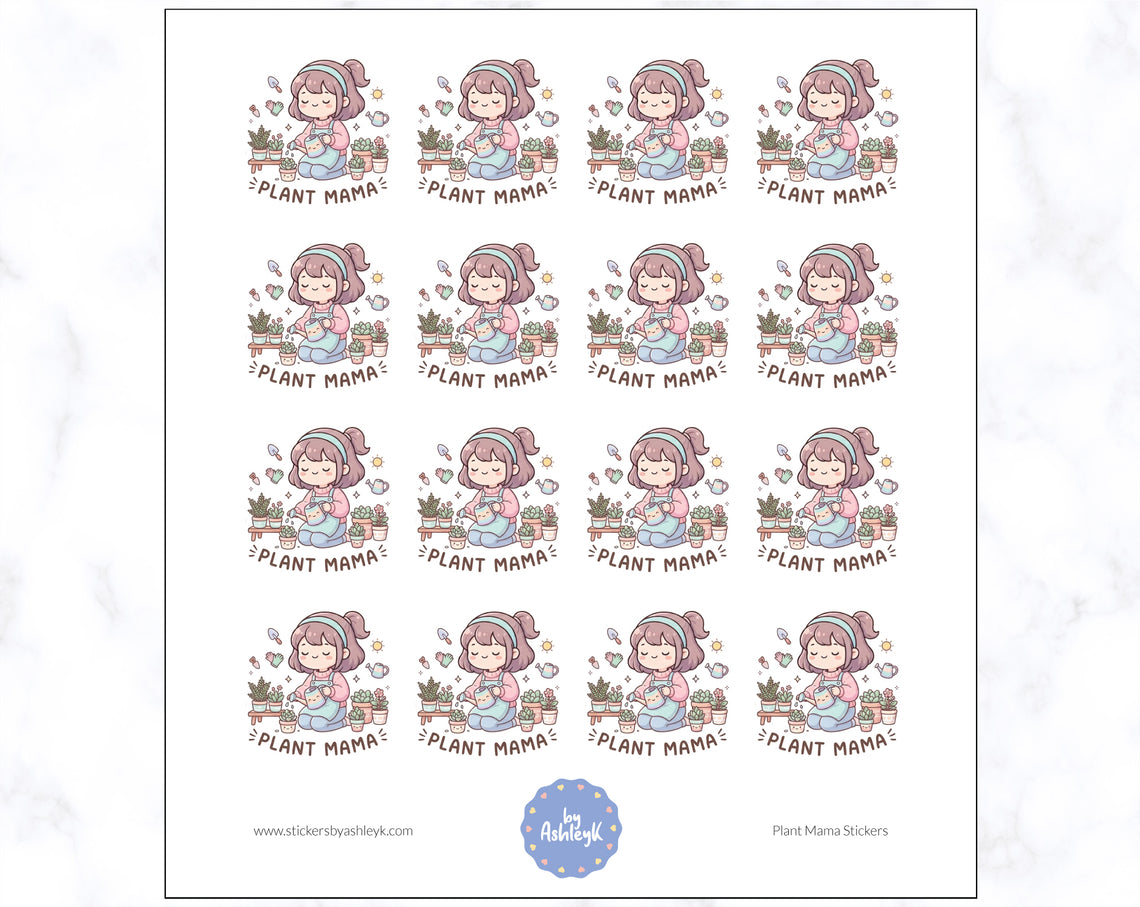 Plant Mama Planner Stickers