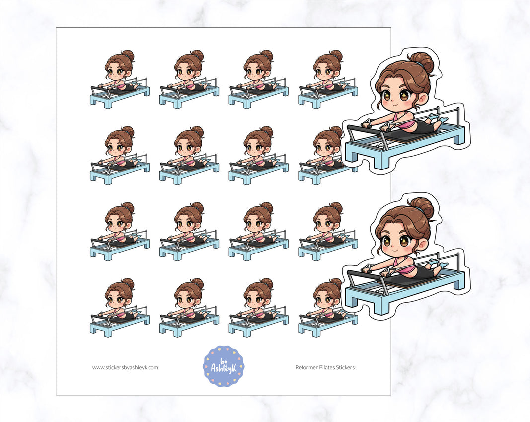 Reformer Pilates Planner Stickers