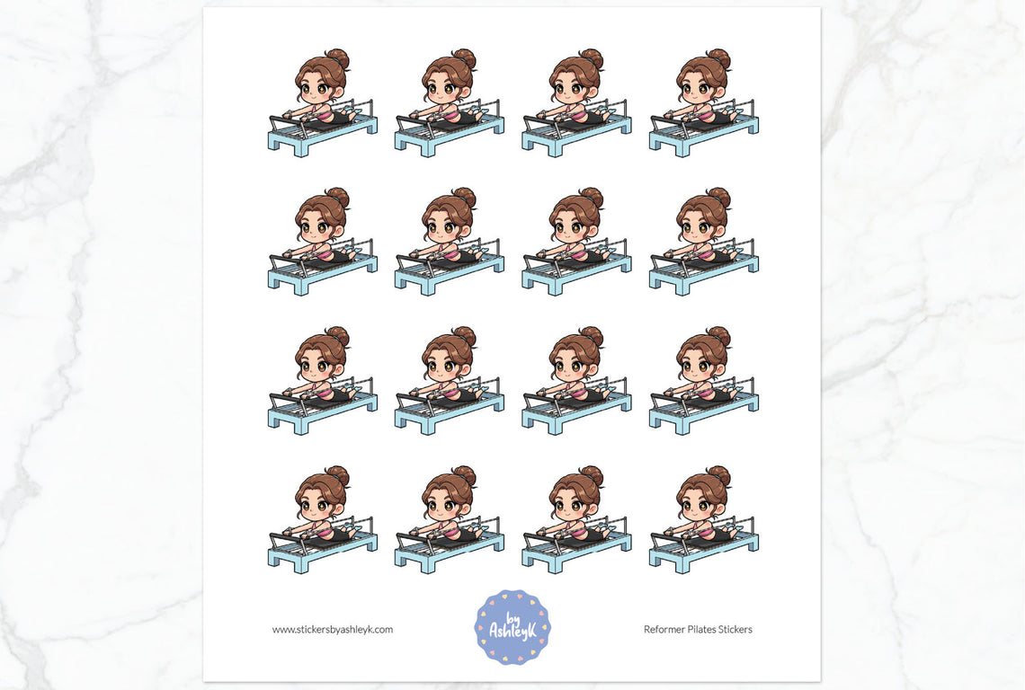 Reformer Pilates Planner Stickers