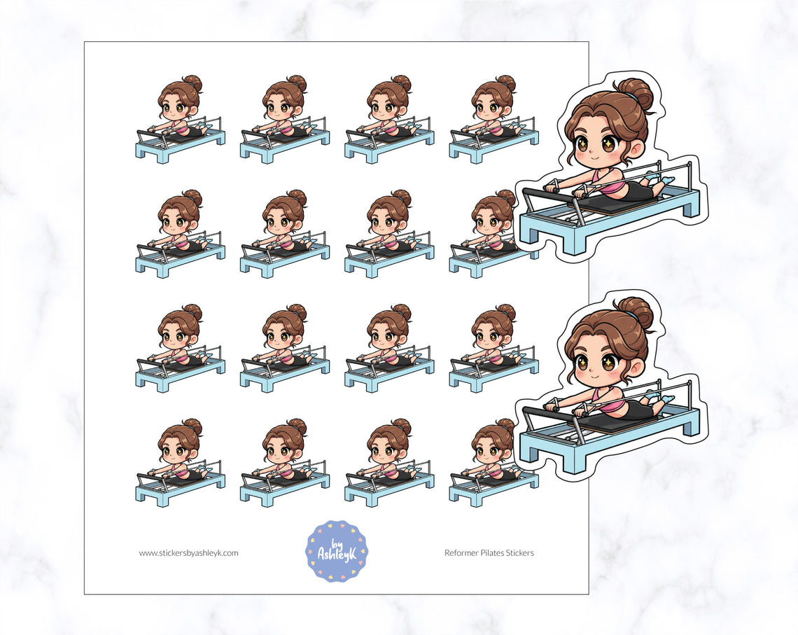 Reformer Pilates Planner Stickers