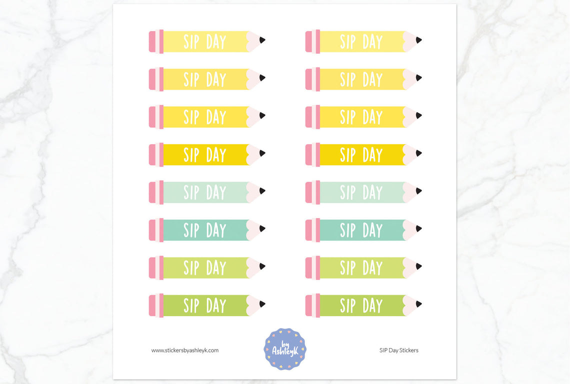 SIP Day Planner Stickers - Lemon&Lime