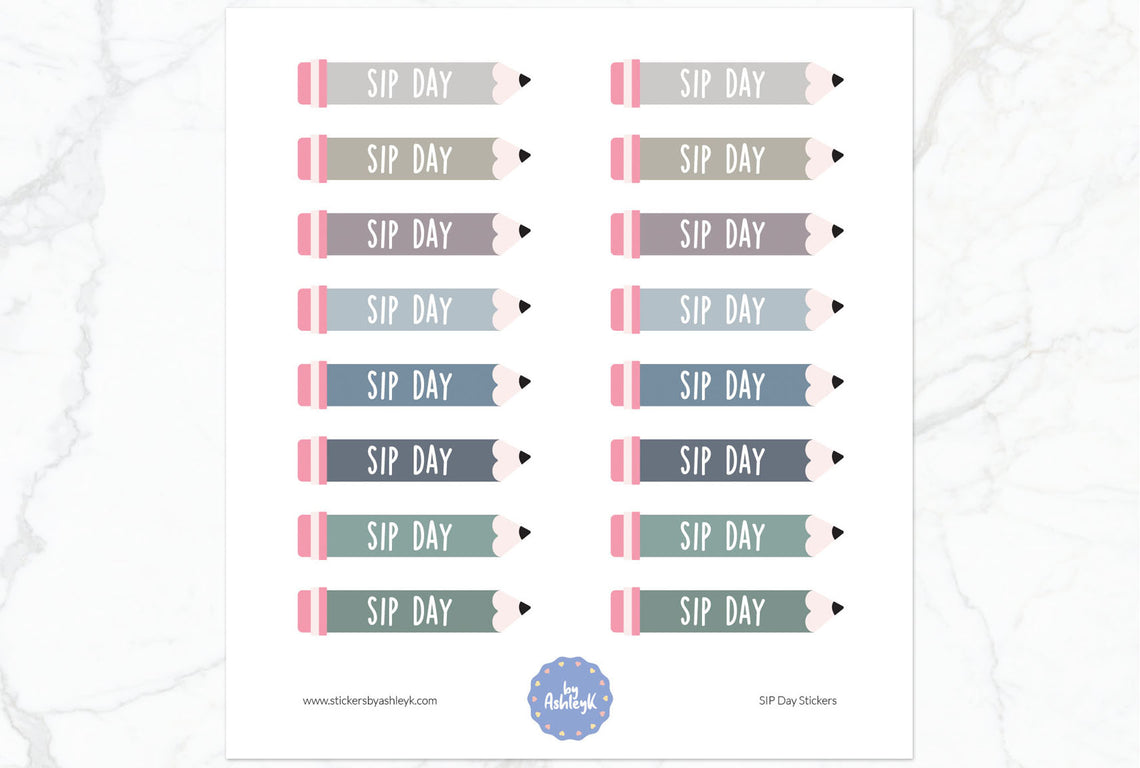 SIP Day Planner Stickers - Modern Neutral