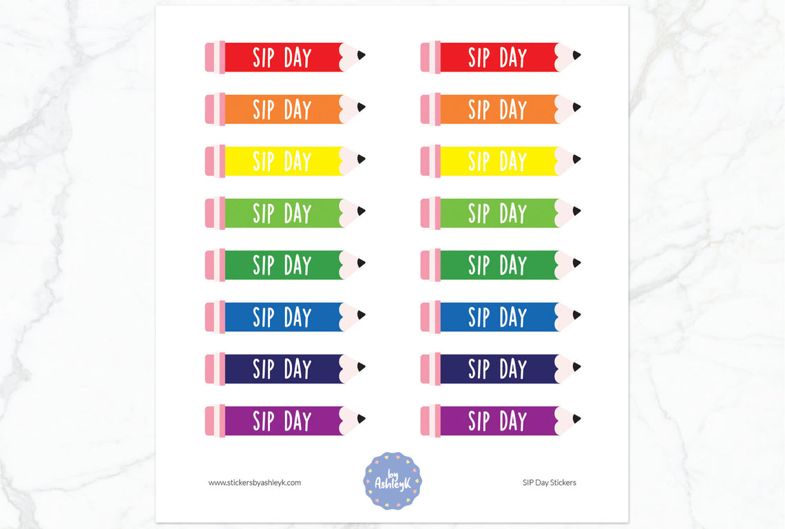 SIP Day Planner Stickers - Rainbow