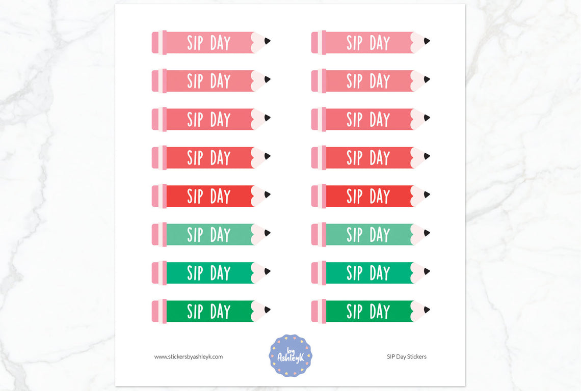 SIP Day Planner Stickers - Watermelon