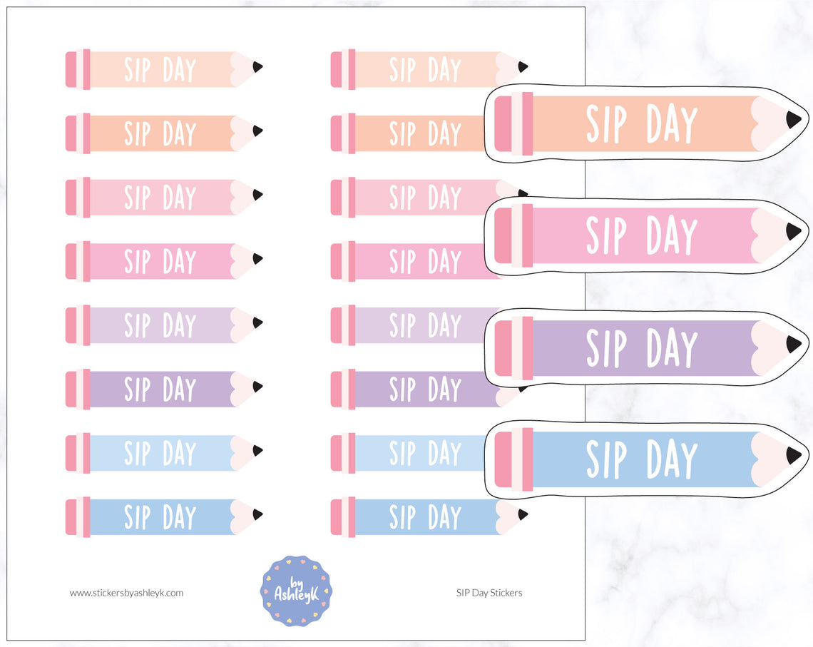 SIP Day Planner Stickers