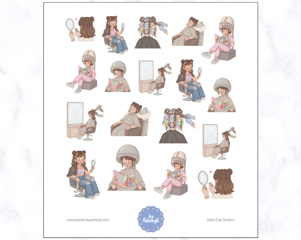 Salon Day Planner Stickers