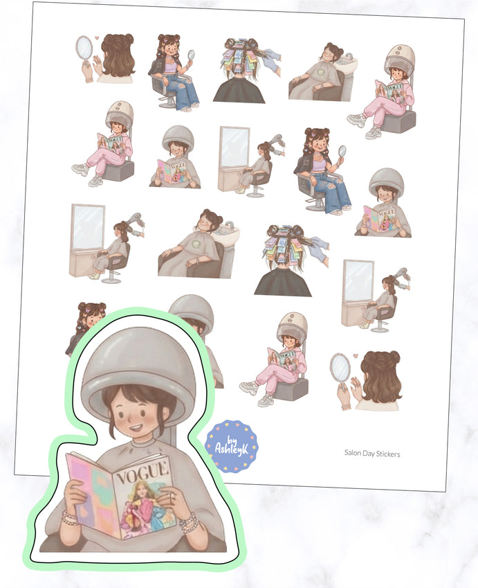 Salon Day Planner Stickers