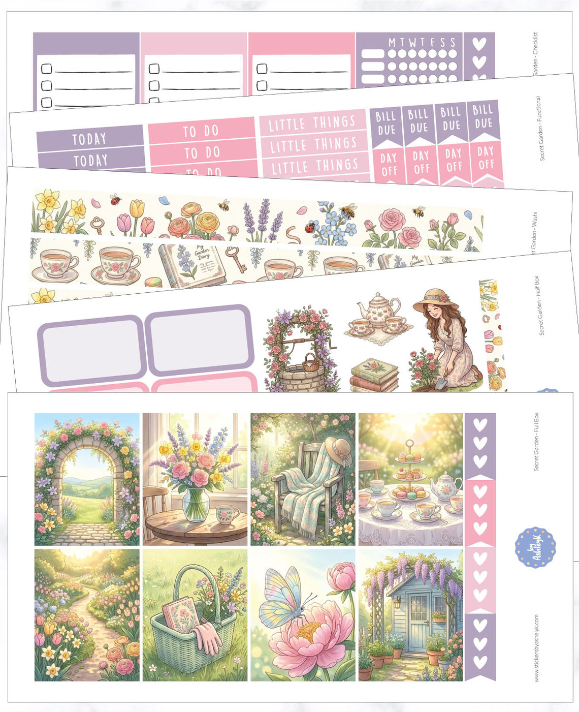Kit hebdomadaire Moment d’automne - Autocollants Erin Condren Planner