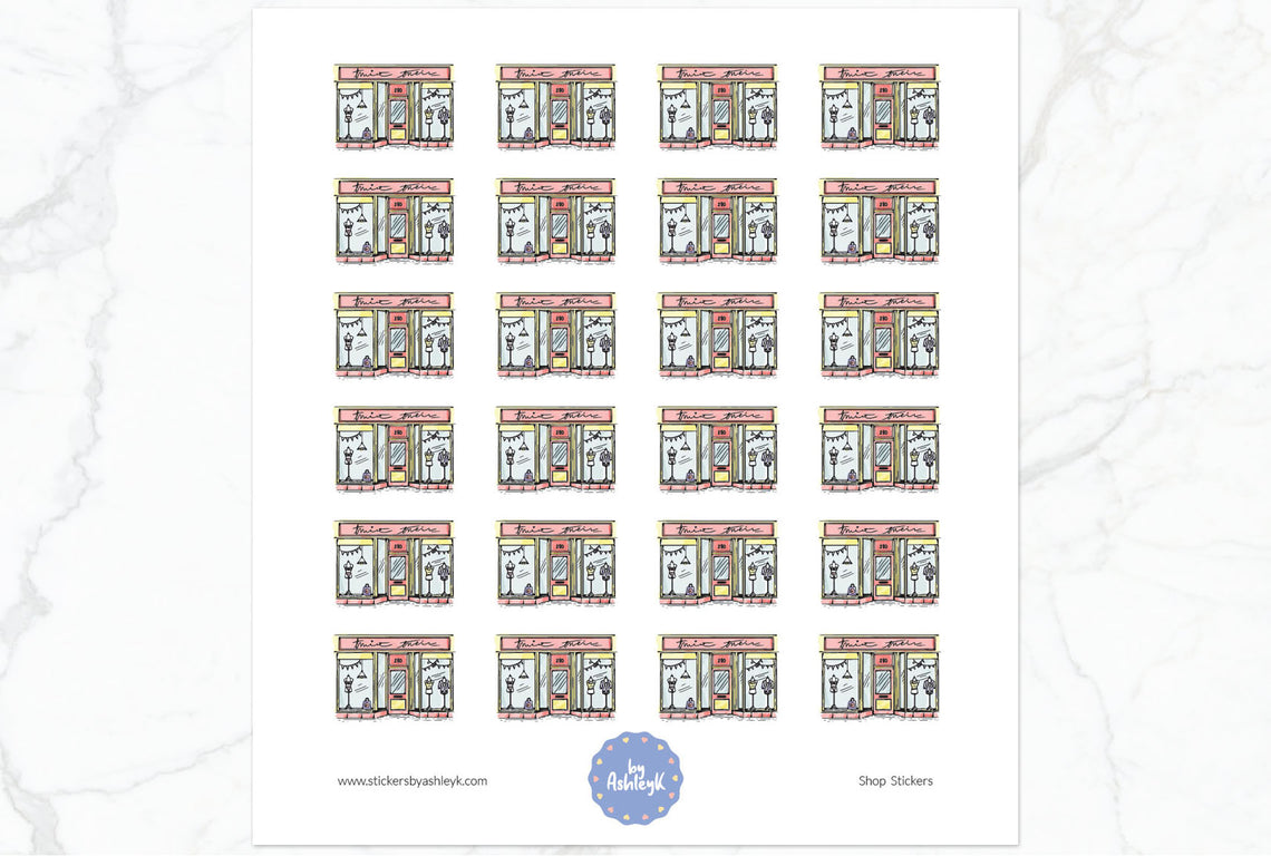 Shopping Day Shop Stickers