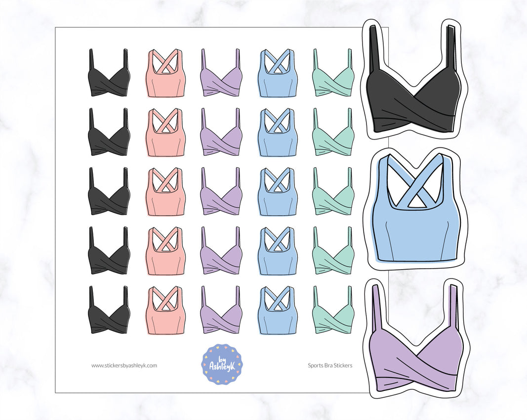 Sports Bra Planner Stickers