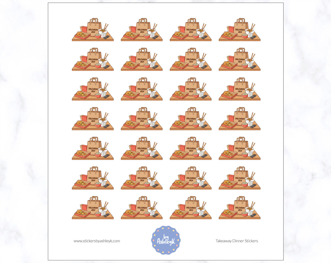 Takeaway Dinner Stickers
